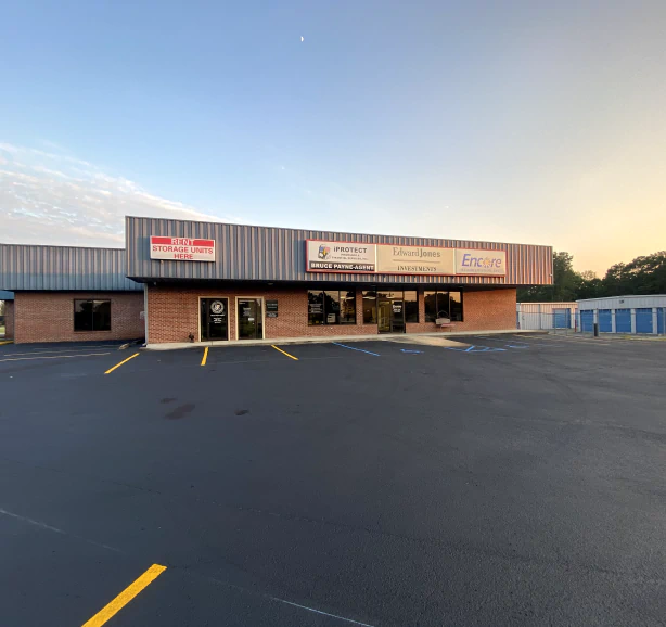 client photo commercial property with newly painted parking lot